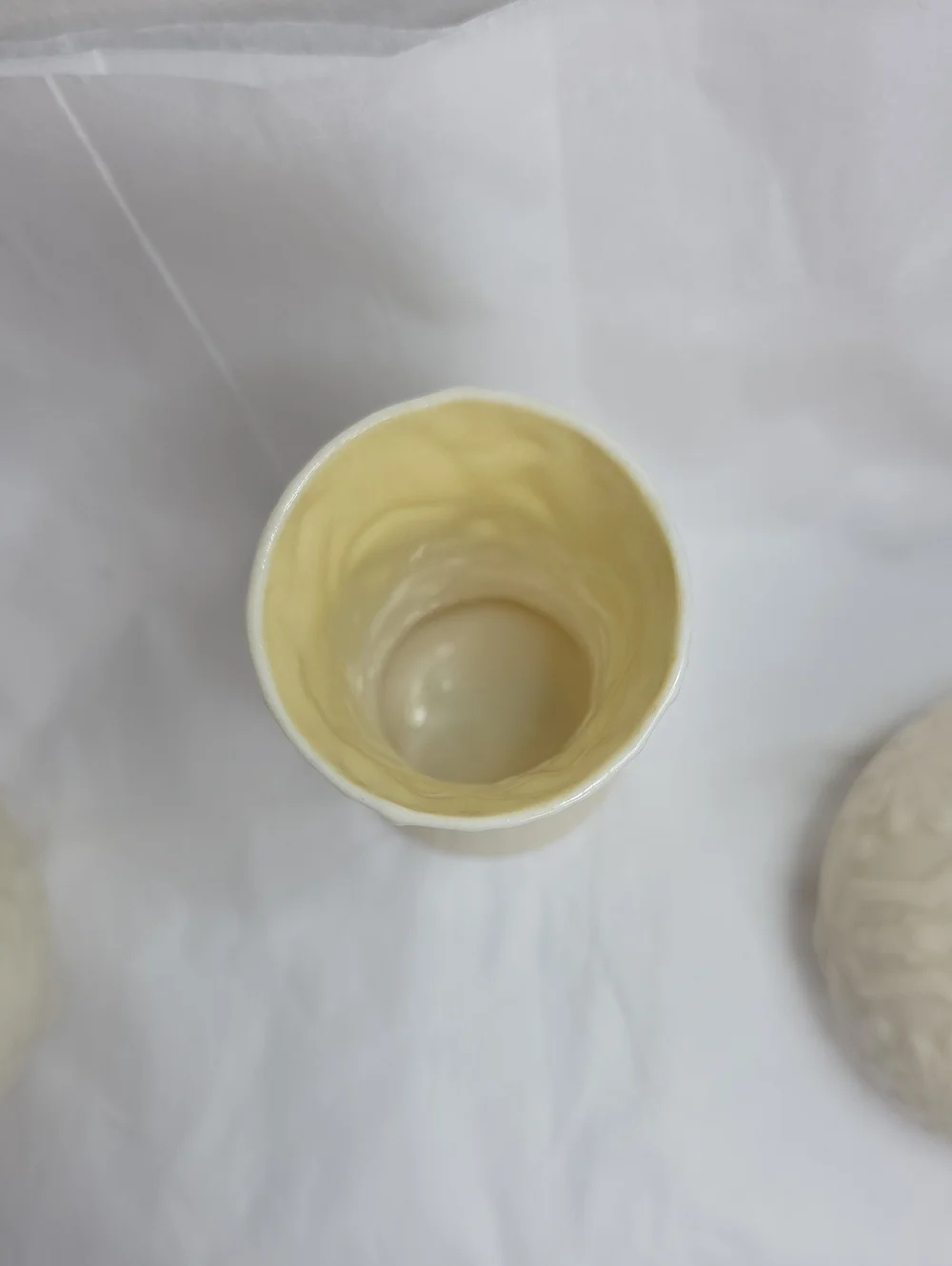 Vintage Belleek 2nd Green Mark Vase (Set of 3)